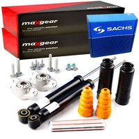 2X Maxgear StoßDäMpfer + Service-Kit + Domlager Hinten FüR Superb VW Passat