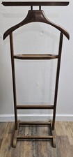 Vintage Wood Wardrobe Valet Suit Rack Butler Distressed Vintage Hat coat Stand