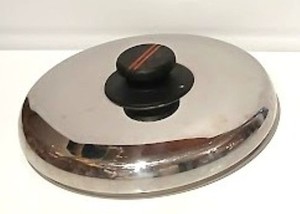 Used, Unbranded, 8½-inch, Stainless Steel Lid for Frying Pan or Pot