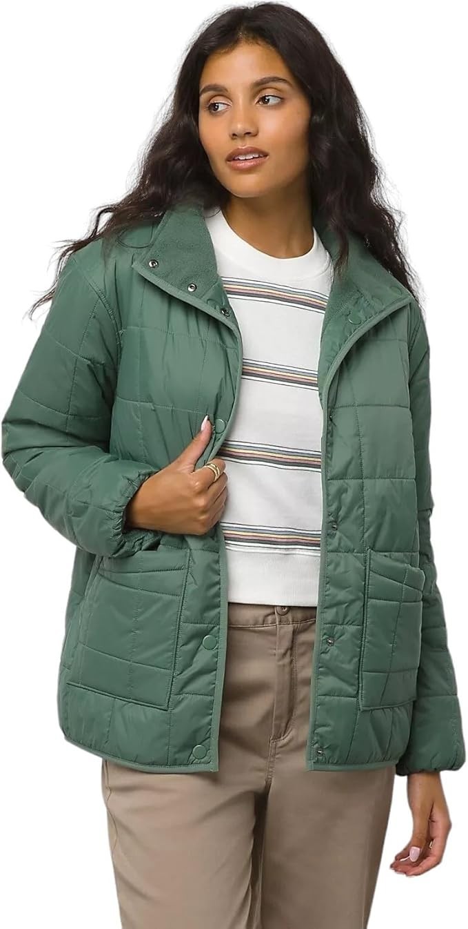 VANS Duck Green Womens Button Down Jacket Size XL New-image