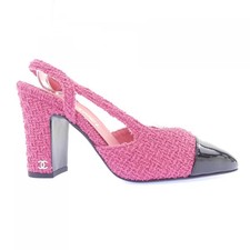 CHANEL Slingback Pumps G45509B17162 EU36 US5.5 Pink