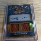 Topps 2025-26 Bowman Chrome Double Patch Autograph Madison Booker NCAA /50