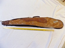 VTG Faux Leather GUN CASE 12ga SHOTGUN RIFLE Padded Flannel Lining 46" Kolpin
