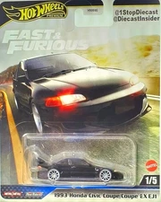 INHAND 2025 Hot Wheels Premium Fast Furious ' 1993 HONDA CIVIC COUPE EX EJ1