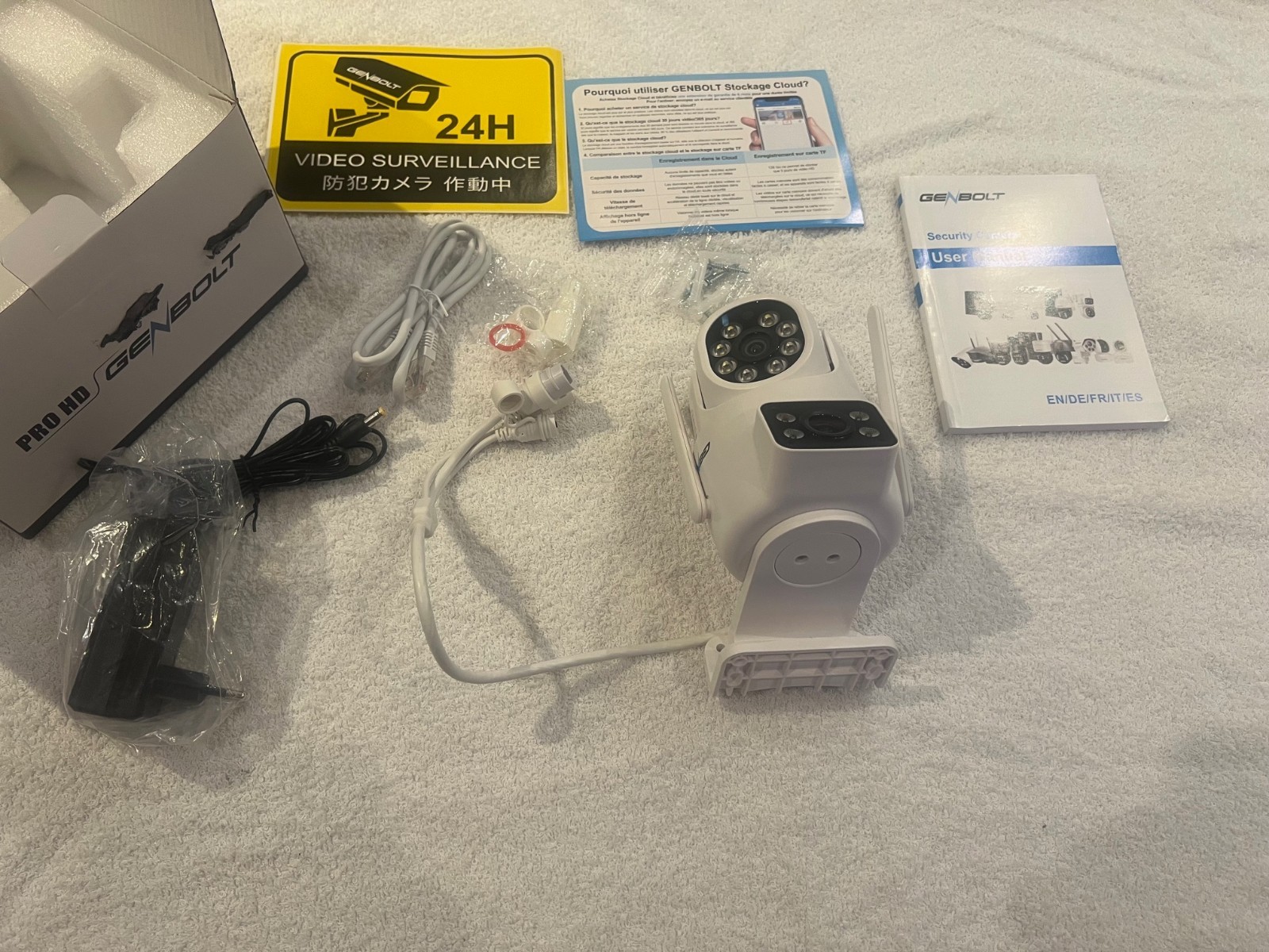 Caméra surveillance extérieure GENBOLT GB201H 2.5K PTZ WiFi double bande