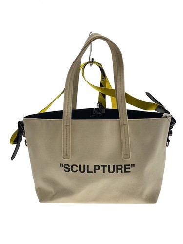 Off-white Shoulder Bag Cotton CRM OWNA025R19B64085 With Pouch Degradation Used