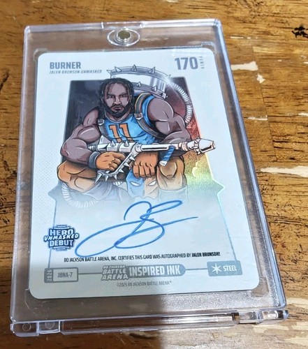 Burner Jalen Brunson Auto Bo Jackso Battle Arena Inspired Ink 170 Steel JBNA-7