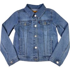 Levi's Denim Jacket Kids L Blue Trucker Button Front Classic Y2K Streetwear