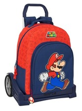 Safta SUPER MARIO TRICK   School Backpack, Ergonomic Back, with Evolution Trolle