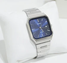 Casio MTP-B185D-2A1 Blue Analog Stainless Steel Classic Design Quartz Men Watch