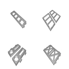 Porta Posta Organizer Lettere Parete Montaggio Snap Fit Storage Stampato