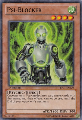 #ad 1x EX Psi Blocker BP01 EN220 Starfoil Rare 1st Edition YuGiOh $1.93