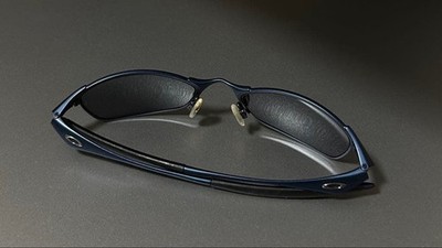OAKLEY Wiretap Sunglasses Dark Blue Frame | eBay