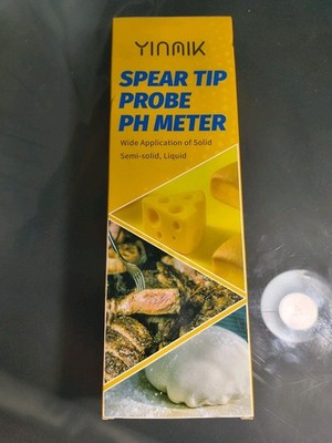 YINMiK Spear Tip Probe PH Meter ￼ Sourdough Sausage Plants Soil Meat New In Box