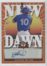 2020 Leaf Valiant New Dawn Orange Prismatic 26/75 Jackson Miller Auto 0q1p