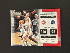 2021-22 Panini Contenders Trae Young Game Night Ticket #3 Atlanta Hawks (R)