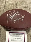 PEYTON MANNING signed Wilson football BRONCOS COA