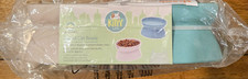 Kitty City Raised Cat Bowls 2-Pack Blue Plastic Raised Feeding Bowls