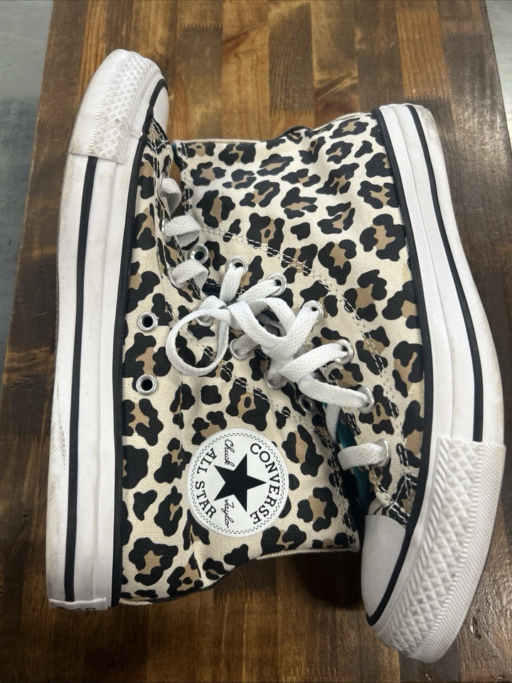 Zapatillas Converse Chuck Taylor All Star Hi Leopard Talla M 6 W 8 Foto 3 de 4