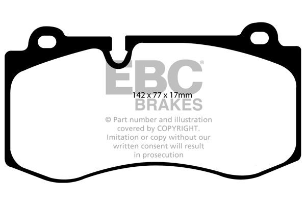 EBC DP41943R BRAKE PAD SET DISC BRAKE Front