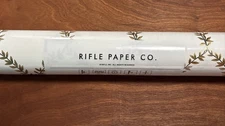 New Rifle Paper Co Wallpaper Gold And Black Vine 27" x 27' RI5176