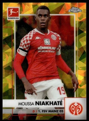 2020 Topps Chrome Sapphire Bundesliga Yellow Moussa Niakhaté 46/99 1. FSV Mainz