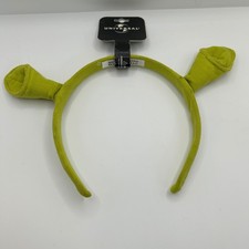 Universal Studios Shrek Ogre Ears Headband Green Plush Accessory NWT 2003