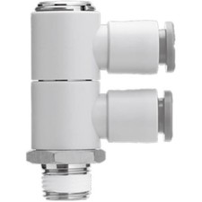 1pk SMC CORPORATION KQ2VD11-35AS Fitting,dbl univ male elbow,for 3/8" tube,