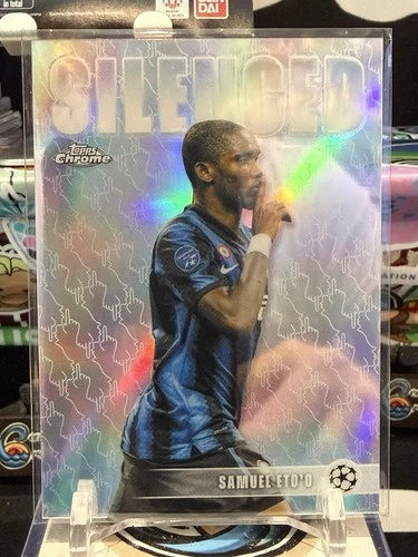 2025-26 Topps Chrome UCC #SHH-9 Samuel Eto'o Silenced Refractor TZ