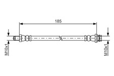 BOSCH Bremsschlauch 1 987 481 564 für 135 124 136 VOLVO V70 S80 3 2 XC70 VAN GDI