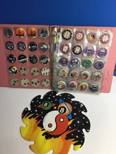 184 Vintage Pogs In Binder Plus Big Pog
