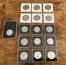 UK 50p Fifty Pence Coins - 2013 Ironside, Britannia’s, 2025 Salmon
