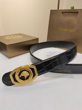 Auténtico cinturón Stefano Ricci ancho 3,8 cm/1,5 pulgadas