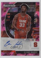 2020-21 Panini Prizm Draft Picks Prospect Pink Ice Elijah Hughes #PA-EH Auto yf1