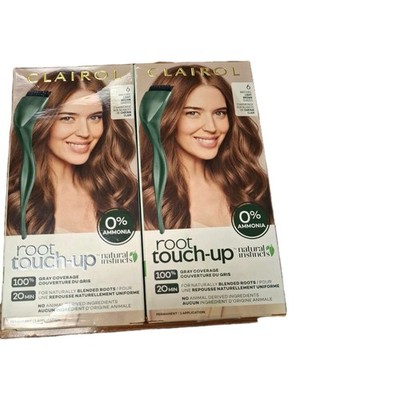  Clairol Root Touch-Up Natural Instincts Permanent Hair Dye 6 Light Brown 2 Pack