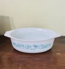 Vintage 1960's Pyrex Blue Meadow Promo 1.5 Quart Casserole Dish #043