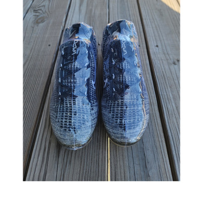 Nike Air VaporMax Gray Black Low Top Lace-Up Men's Athletic Sneaker Rubber