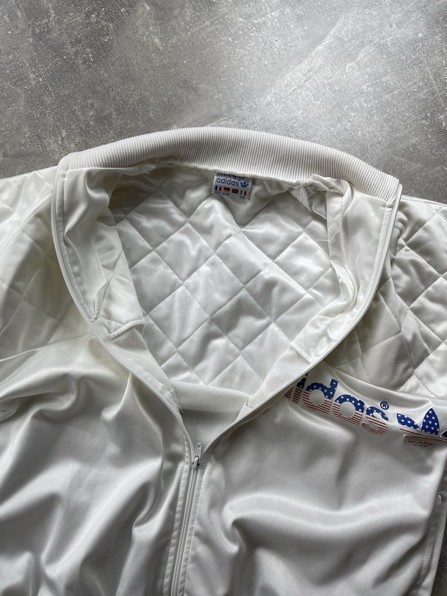 ジャケット・アウター 80s Adidas Ventex Track Jacket Trefoil UNWORN ! 80s Adidas Trefoil Ventex Blue Track Jacket | Made in