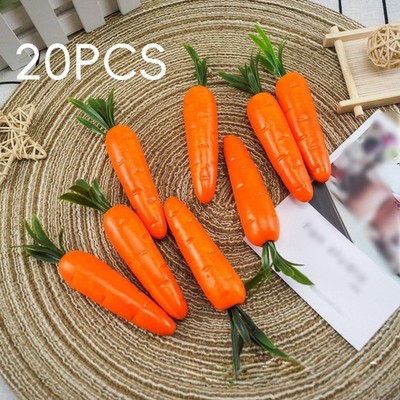 20x Ostern Künstliche Karotte Party DIY Decor Tisch Mini Karotten Ornamente