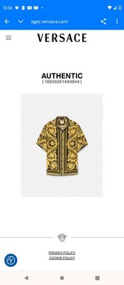 Versace Men's Silk Dress Shirt