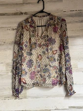 Loft Floral Top Size Small