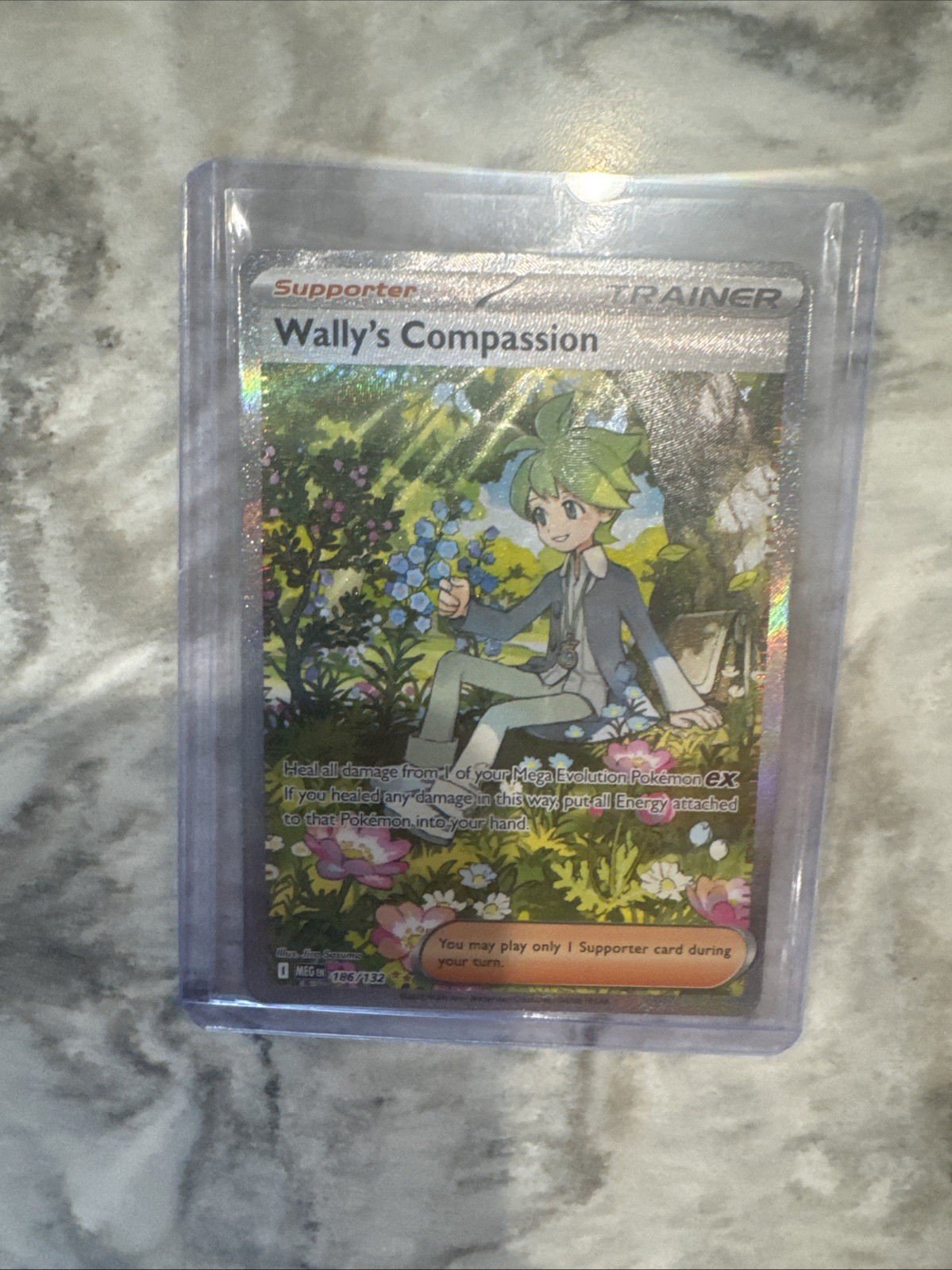 Wallys Compassion 186/132 SIR Mega Evolution Near Mint Or Better Pack Fresh!