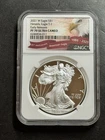 2021 W Type 1 American Silver Eagle $1 Proof NGC PF70 Ultra Cameo ER (1417)