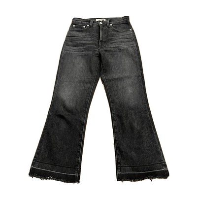 Rivet & Thread Womens Black Stretch High Rise Jeans Size 26 Made In USA Madewell