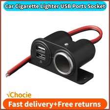 High-Power Dual USB Cigarette Lighter Socket - Fast Charging Capacity