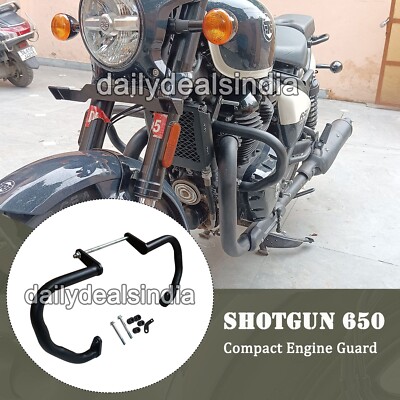Fit Für Royal Enfield Shotgun 650 Zoll Kompakt Motor Schutz, Schwarz CM
