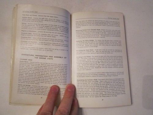 1964 TRIUMPH WORKSHOP INSTRUCTION MANUAL - 1945-1955 - SEE PICS - BN-12 - Picture 5 of 7