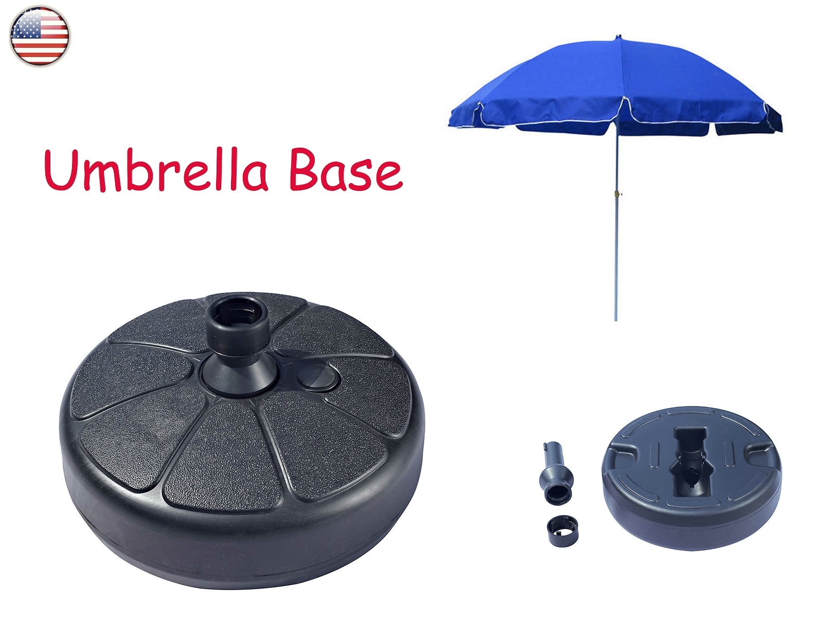 Beach Umbrella Stand For Outdoor Patio Yard Garden Water Or Sand Fillable 23 Kg Clas Ohlson Plastic Parasol Umbrella Base Black Garden Outdoors Garden Furniture Accessories