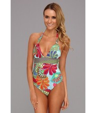 NWT  148 Sz 10 TRINA TURK ZANZIBAR One-Piece Swimsuit