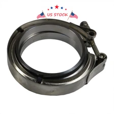 3" inch V-Band Clamp Stainless steel with 2 Flange Kit For Exhaust Downpipe